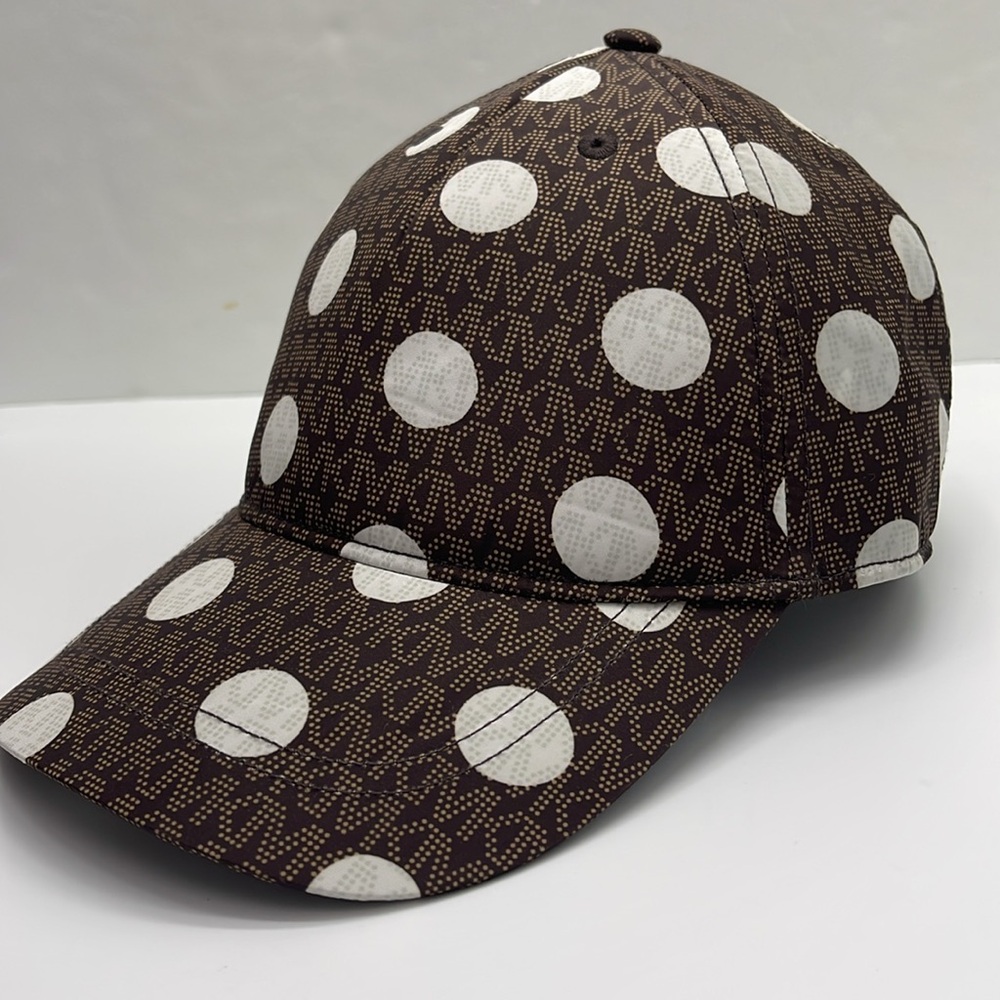 Michael Kors Women's Baseball Cap Hat Adjustable OS Chocolate BROWN DOTS
NWT - Picture 11 of 16